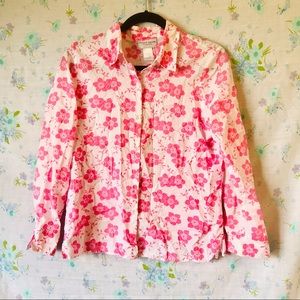 Vintage Jaclyn Smith Button Down Floral Shirt